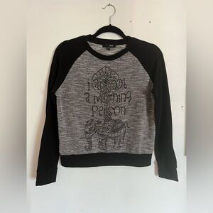oboe | black and gray long sleeve t-shirt